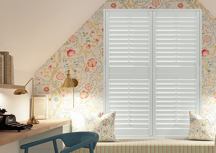 Kensington, Muted White - Tier on Tier Plantation Shutter - Image 6